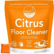 Floor Cleaner, Deodorizer, Concentrated, High-Gloss, Damage-Free, No-Rinse, Citrus Scent, 100/BG, 1/CT, OE