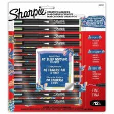 Markers, Acrylic, Water-Based, Fine-Tip, 12/PK, Earth Tones