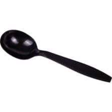 Cutlery, Disposable, SoupSpoon, XtraHeavyWeight, 100/BX, 10/CT, BK