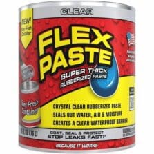 SealingPaste, Flex, Thick, Rubberized, Waterproof, MultiSurface, Indoor&Outdoor,Repairs, 26floz, Clear