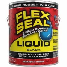 SealantCoating, Liquid, Flex, Rubber, Waterproof, Mildew/UV/ChemResist, MultiSurfce, Indoor&Outdoor, 1Gal, BK