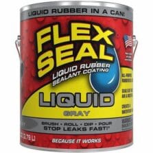 SealantCoating, Liquid, Flex, Rubber, Waterproof, Mildew/UV/ChemResist, MultiSurfce, Indoor&Outdoor, 1Gal, GY