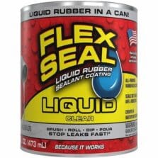 SealantCoating, Liqu, Flex, Rubber, Waterproof, Mildew/UV/ChemResist, MultiSurfce, Indoor&Outdoor, 16floz, CR