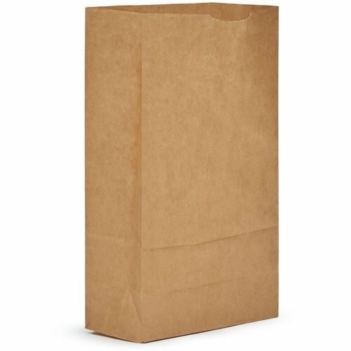 Bags, f/Groceries, No. 6, Paper, SelfStand, 500/CT, Natural Kraft