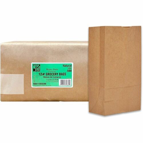 Grocery Bags, Hvy-Dty, Paper, No.12, SelfStand, 500/CT, NLKT
