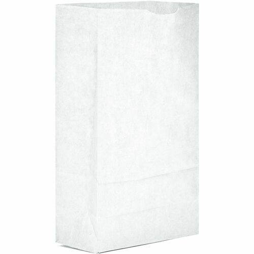 Bags, f/Groceries, No. 6, Paper, SelfStand, 500/CT, Bleached Kraft