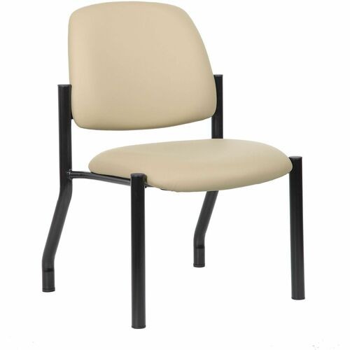GuestChair, MidBack, HvyDuty, TubularSteelBAse, NoArm, 300lbCap, AntimicrobialVinyl, 22"Wx23.5"Dx32.5"H, BG