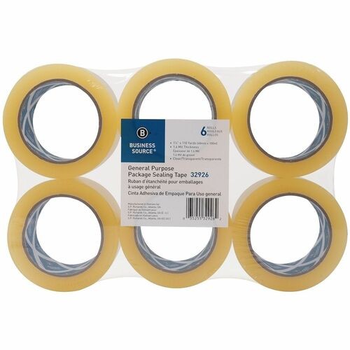 Sealing Tape, Heavy-Duty, 3"Core, 1-7/8"x110Yds, 6/PK, Clear