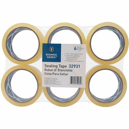Sealing Tape, 1.6mil, 1-7/8"x164', 6/PK, Clear