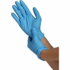 Nitrile Gloves, Heavy-Duty, Protective, 5.0mil, Large, 100/BX, 10/CT, Blue