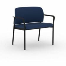 Accommodate Bariatric Chair, 500 lb Capacity, 33.5" x 21.5" x 32.5", Blue