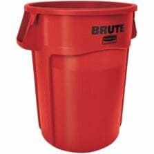 Waste Container, Brute, w/Handles, 44 Gallon, Red