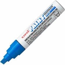 Permanent Marker, Paint, Oil-Based, Broad Chisel Tip, Blue