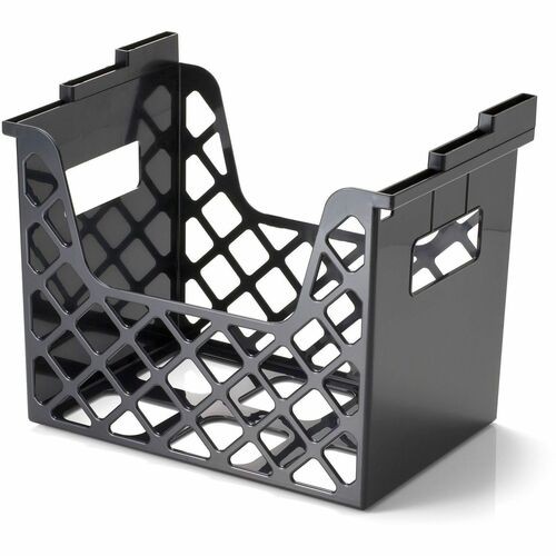 Desktop File Holder, Recycled Plastic, Extra-Capacity, 13.25"Wx9.63"H, Black