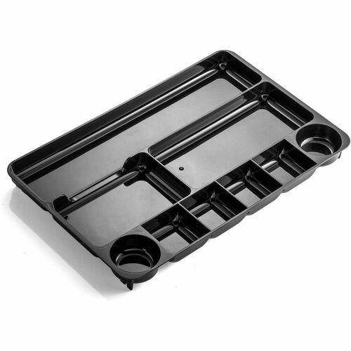 Drawer Organizer, Recycled, 9-Compartment, Standard, 14"Wx9.13"Dx1.13"H, Black