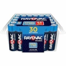 Batteries, High-Energy, Alkaline, AA, 30/PK, Blue