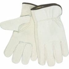 Driver Gloves, Leather, Large, 2/Pair, 12/CT, Beige