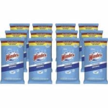 Wipes, f/Glass/Multisurface, Windex, 38/PK, 12PK/CT, White