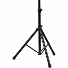Tripod, f/PRA-Series PA Systems, LightWeight, HeightAdjustable, Collapsible, 43"-69"H, Black
