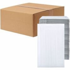 Bubble Mailers, Self-Seal, Tamper-Evident, #4, 9-1/2"x14-1/2", 100/CT, White