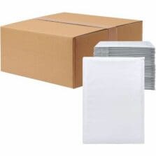 Bubble Mailers, Self-Seal, Tamper-Evident, #7, 14-1/4"x20", 50/CT, White