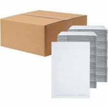 Bubble Mailers, Self-Seal, Tamper-Evident, #0, 6-1/2"x10", 250/CT, White