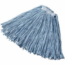 Mophead, Cut-End, 4-Ply,Side-Load Handles, CottonBlend, 1"Headband, Blue