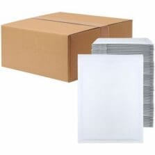 Bubble Mailers, Self-Seal, Tamper-Evident, #2, 8-1/2"x12", 100/CT, White