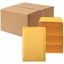 Bubble Mailers, Self-Seal, Tamper-Evident, #4, 9-1/2"x14-1/2", 100/CT, Kraft