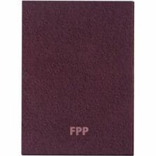 Floor Pads, FoundationPrep, DryStripping, Chemical-Free,Wood&Vinyl, 3/8"Thick, 14"x20", 5/BX, Maroon