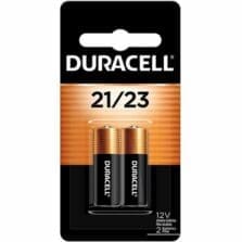 Battery, MN21, Alkaline, 12 Volt, 2/PK, 6/BX, Gold/Black