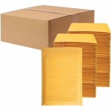 Bubble Mailers, Self-Seal, Tamper-Evident, #00, 5"x10", 250/CT, Kraft