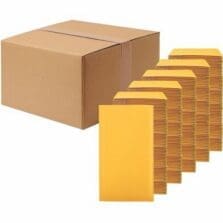 Bubble Mailers, Self-Seal, Tamper-Evident, #000, 4"x8", 500/CT, Kraft