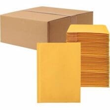 Bubble Mailers, Self-Seal, Tamper-Evident, #2, 8-1/2"x12", 100/CT, Kraft