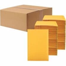 Bubble Mailers, Self-Seal, Tamper-Evident, #3, 8-1/2"x14-1/2", 100/CT, Kraft
