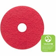 Floor Pads,Dry&Spray Buffing, Automatic Scrubbers, 15", 5/BX, Red