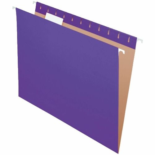 File Folders, Hanging, Letter-Size, 10-1/5"x13-3/10"x2-3/10", 25/BX, Purple