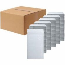 Bubble Mailers, Self-Seal, Tear/Weather/Puncture-Resist, OpaqueLining, Polyethylene, #000, 4"x8", 500/CT, CR