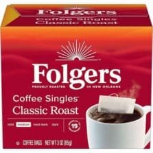 Coffee, Medium-Roast, Individually Wrapped, Singles Bags, 19/Box, Brown