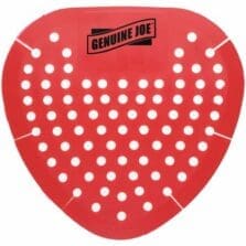 Urinal Screens, Deodorant, Vinyl, Cherry Scent, 6/BX, Red