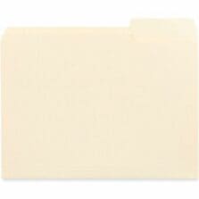 File Folders, TopTab, 1/3Cut, LetterSize, 0.75"Expansion, 11ptPaperStock, 250/CT, Manila