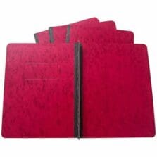 Report Covers, 3" Capacity Fasteners, 8.5"x11", 25/BX, 4BX/CT, Red