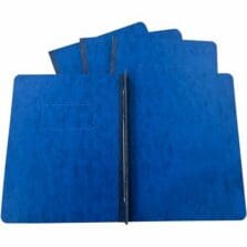 Report Covers, 3" Capacity Fasteners, 8.5"x11", 25/BX, 4BX/CT, Dark Blue
