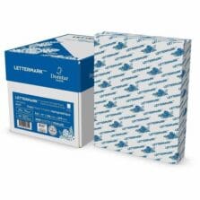 Paper, 5 Hole-Punched, Top, 1/4"Holes, 20lb, 92Brightness, 8.5"x11", 500Sheets/RM, 5/CT, White