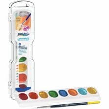 Paints, Watercolor, Semi-Moist, Wax-Free, NonToxic, Washable, 1 Set, Assorted Metallic