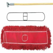 Dust Mop Kit,Dust&Allergens, w/Handle&Frame&Mophead, 36"x5", Red