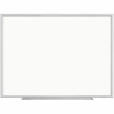 White Board, Dry-Erase, StyreneSurface, w/MarkerTray, Aluminum Frame, 3/5" Thick, 36" x 60", White