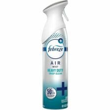 Air Freshener, Heavy-Duty, Natural Propellant, Crisp Clean Scent, 6/CT, Gray