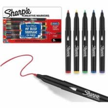 Markers, Acrylic, Water-Based, Fine-Tip, 5/PK, Core Assorted