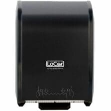 Dispenser,Hard-Wound PaperTowels, Touchless, Battery-Free, High-Capacity, 12.28"x17.31"x9.61", Matte BK